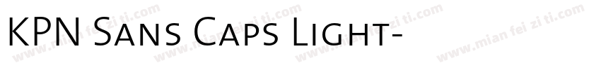 KPN Sans Caps Light字体转换